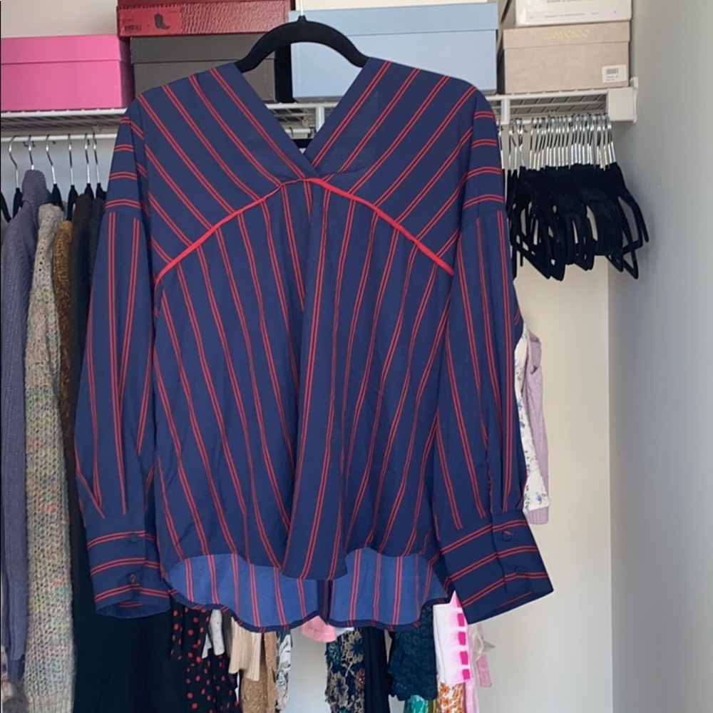 The Frankie Shop Oversized Open Back Top